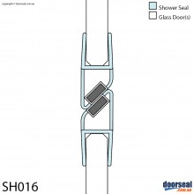 SH016 Magnetic Shower Screen Seal (10mm glass)